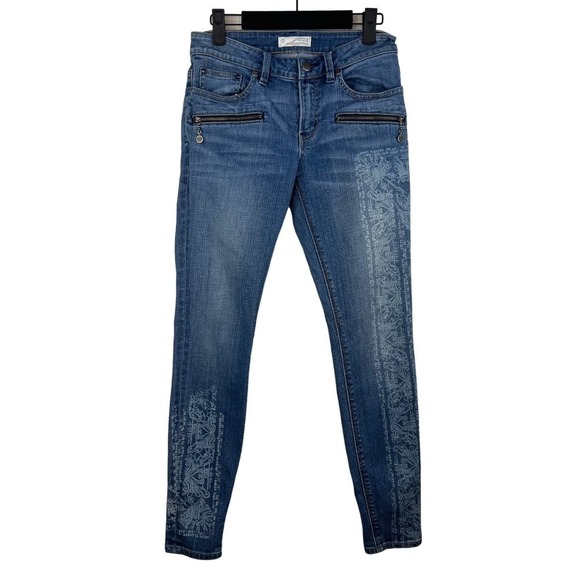 Odd Molly Henna Print 517 Cochran Sample Piece Skinny Jeans Size 6 - Picture 2 of 11